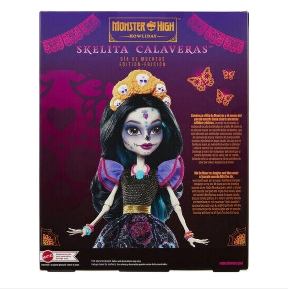 : Monster High Howliday Dia De Muertos Skelita Calaveras Edition HNF96 mattel - Picture 6 of 12